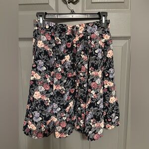 Vintage 90s Spell A-Line Skirt with Floral Design Size L fits like Small